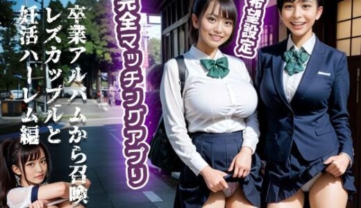 希望設定完全マッチングアプリ 卒業アルバムから召喚レズカップルと妊活ハーレム編