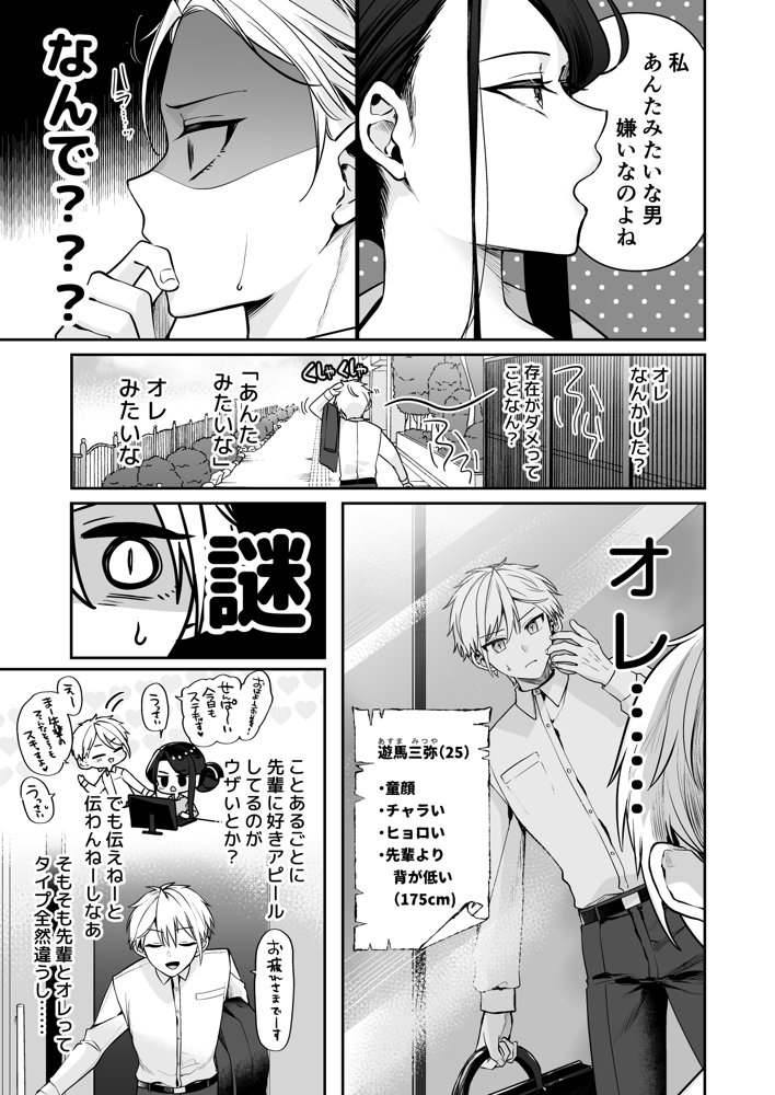 デカ女上司と元チャラ男の後輩くん ＃1【まろ茶庵】 エロ同人誌画像 006