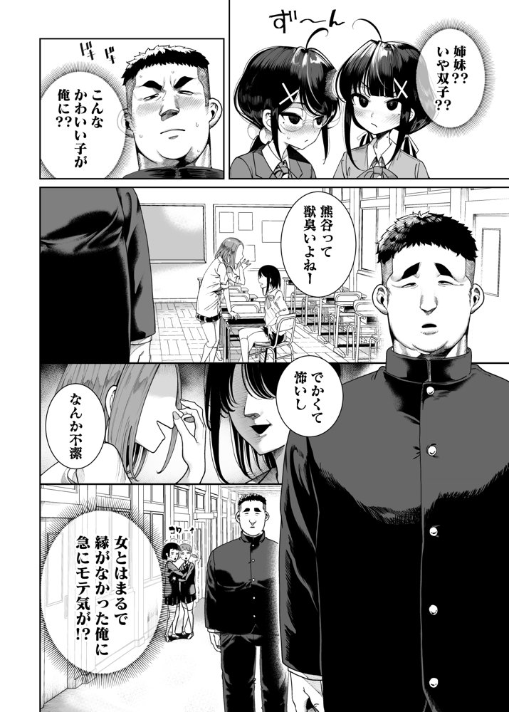 双子メス◯キ 熊系ちんぽをいただく【カマボコ工房】 エロ同人誌画像 003