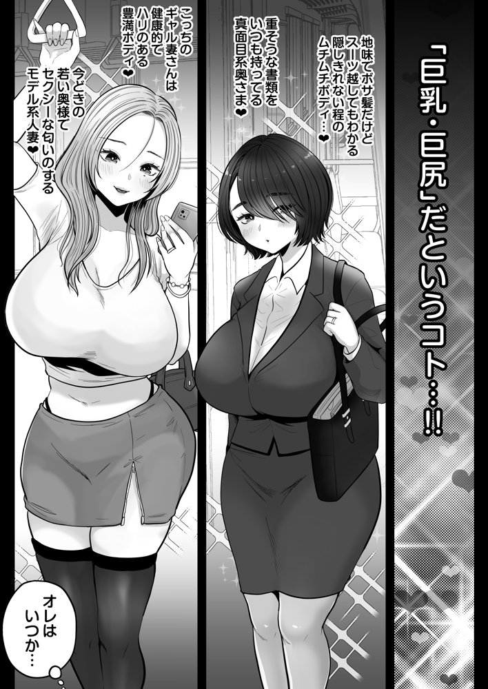 地味妻さんとギャル妻さん、人妻鉄道昇り行（イ）き【鼠の母】 エロ同人誌画像 006