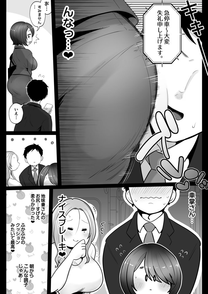 地味妻さんとギャル妻さん、人妻鉄道昇り行（イ）き【鼠の母】 エロ同人誌画像 011